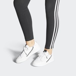 Adidas White CONTINENTAL 80 SHOES